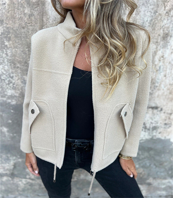 Women's professional blazer suit with lapel jacket in multiple colors, tailored for office or formal wear, by Social Buzz eSIMs.