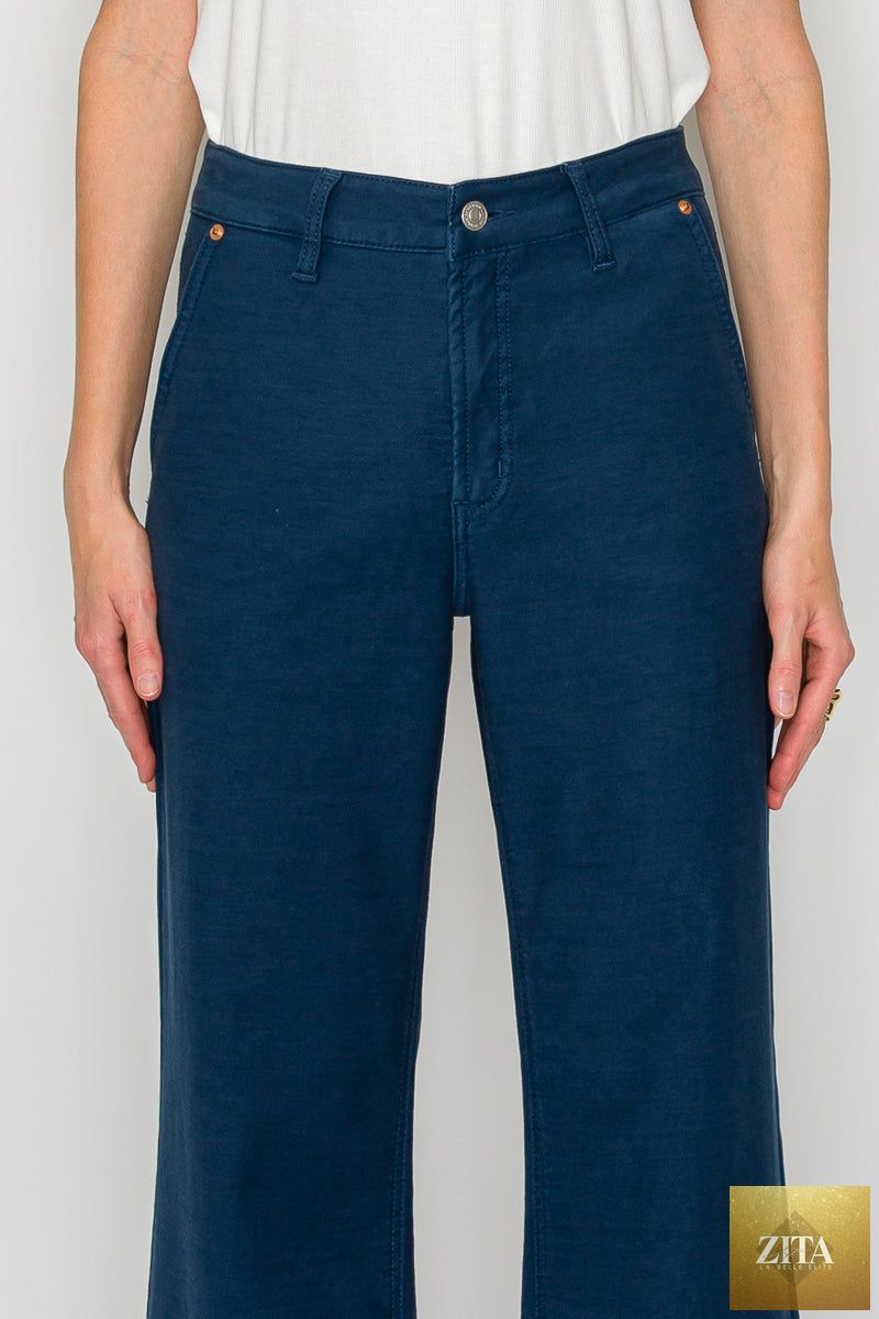 Artemis Vintage Anastasia high rise wide flare jeans with tummy control, denim fabric, and classic five-pocket design.
