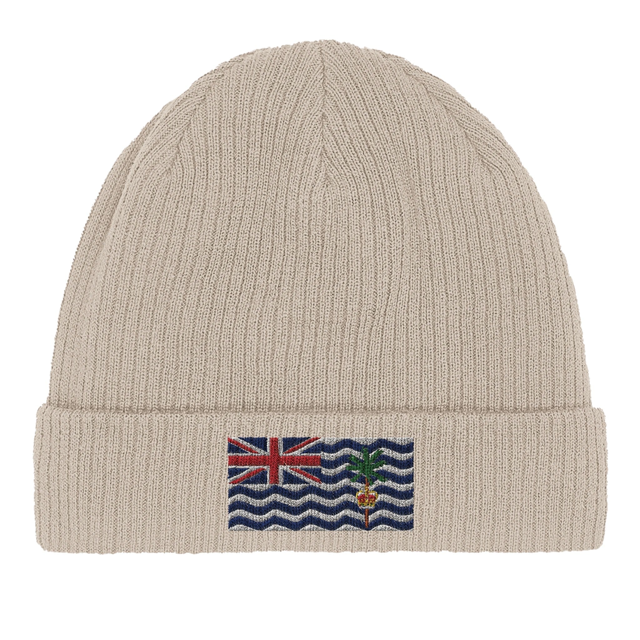 Bonnet en coton Drapeau du Territoire britannique de l'océan Indien Amethyst Clover