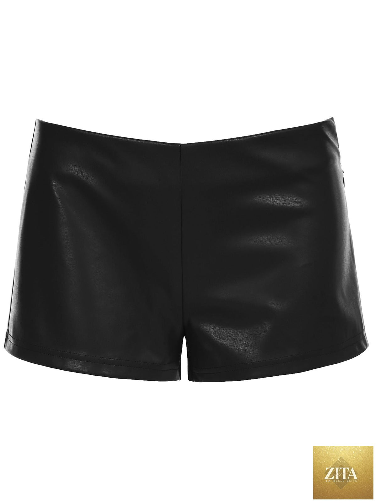 Slim-fit black leather pants for women, stylish casual fashion from My Store, shown on a model.