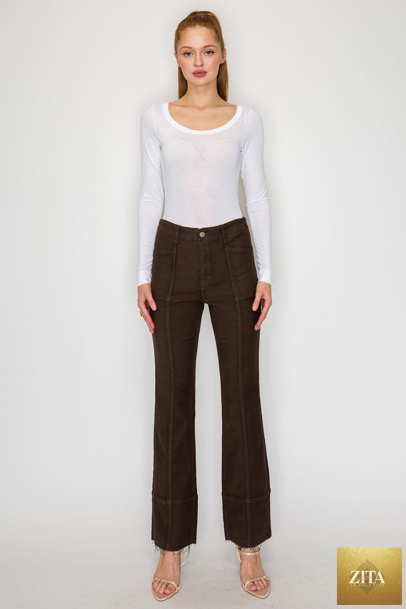 Artemis Vintage Helena high-rise bootcut jeans with tummy control and classic denim wash, fitted at the waist and flared at the legs.