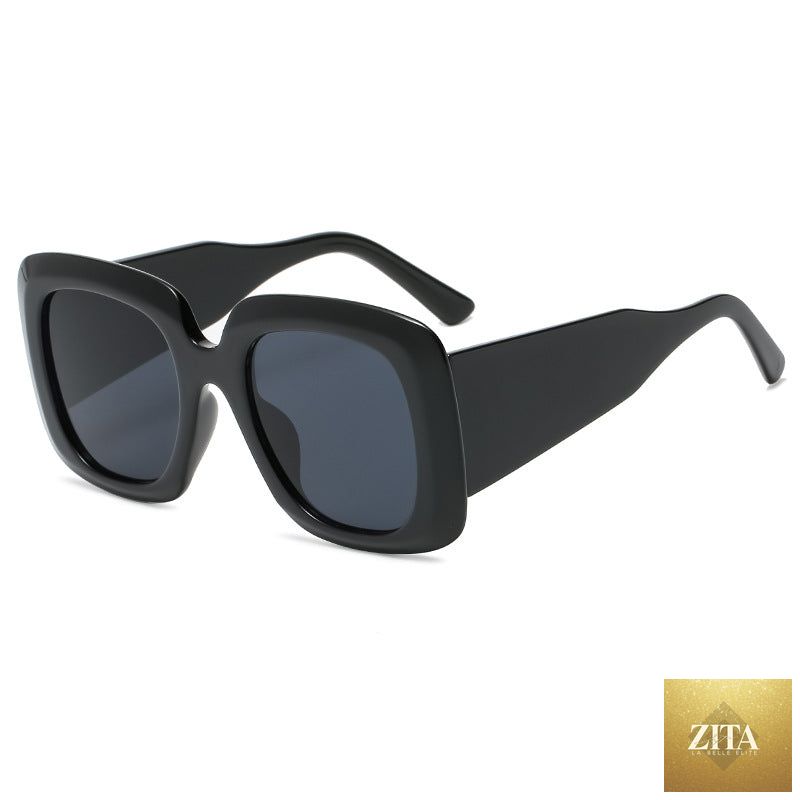 Retro outdoor UV400 sunglasses by FitiqueFit featuring bold colorways, showcasing stylish eyewear with tinted lenses and vibrant frames.