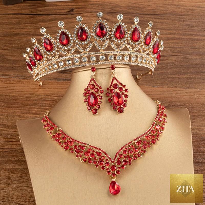 Elegant bridal crown featuring alloy and diamond details, perfect for wedding headdresses and bridal fashion by MANDOTOS.