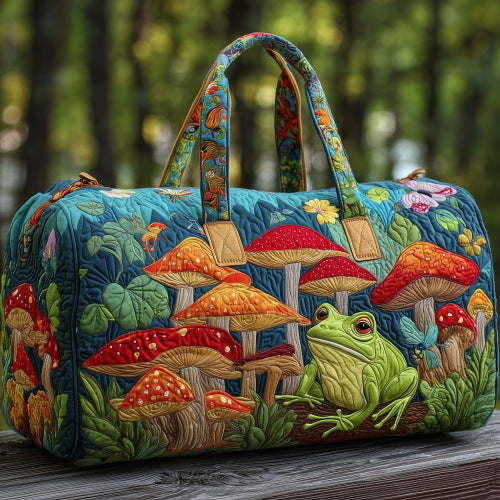 Social Buzz eSIMs quilted travel bag with embroidery, multifunctional sports and fitness tote for short-distance trips.
