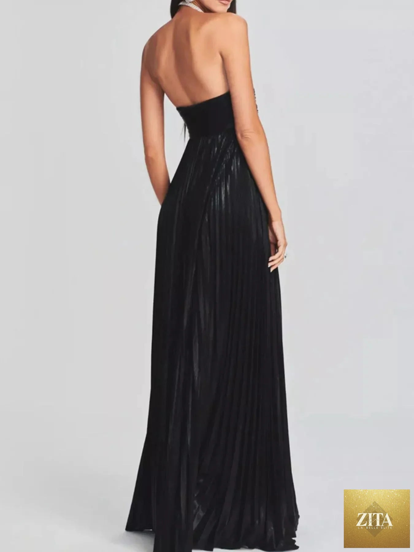 Sweetheart neck tube maxi dress by Shopiebay featuring a split design and elegant flowy fabric, perfect for summer occasions.