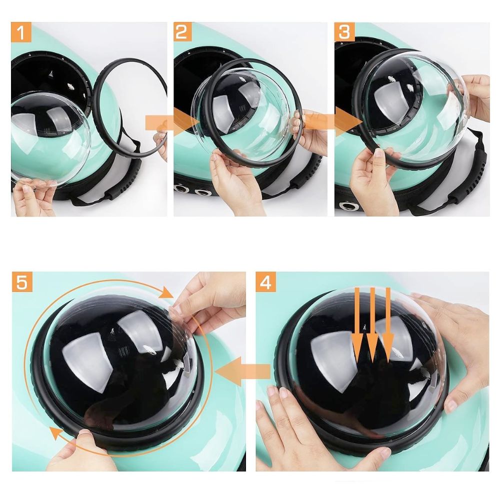 Pet Hardshell Traveling Backpack Yellow Pandora