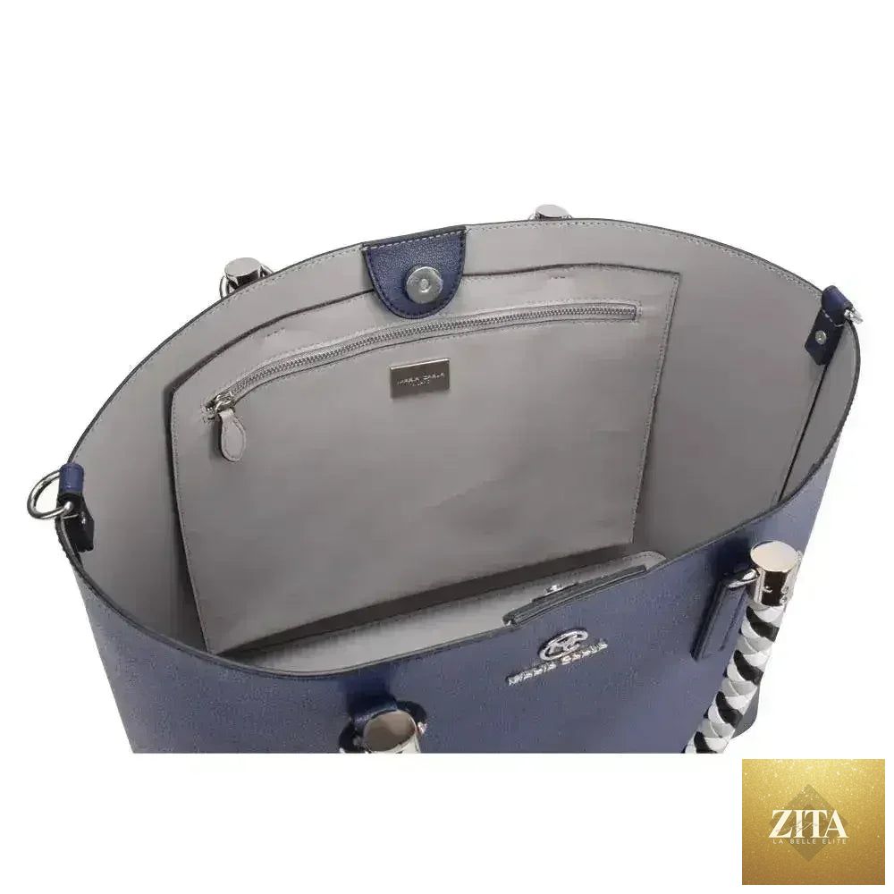 Luxurious Femstylo Maria Carla woman's leather handbag with smooth leather, stylish and elegant fashion accessory.