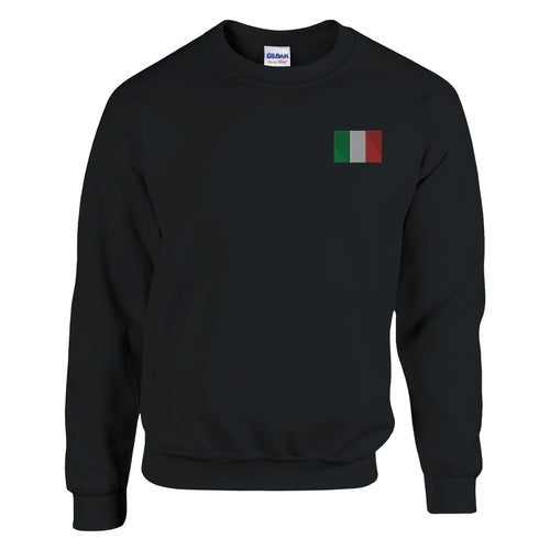 Sweat-shirt Drapeau de l'Italie en broderie Amethyst Clover