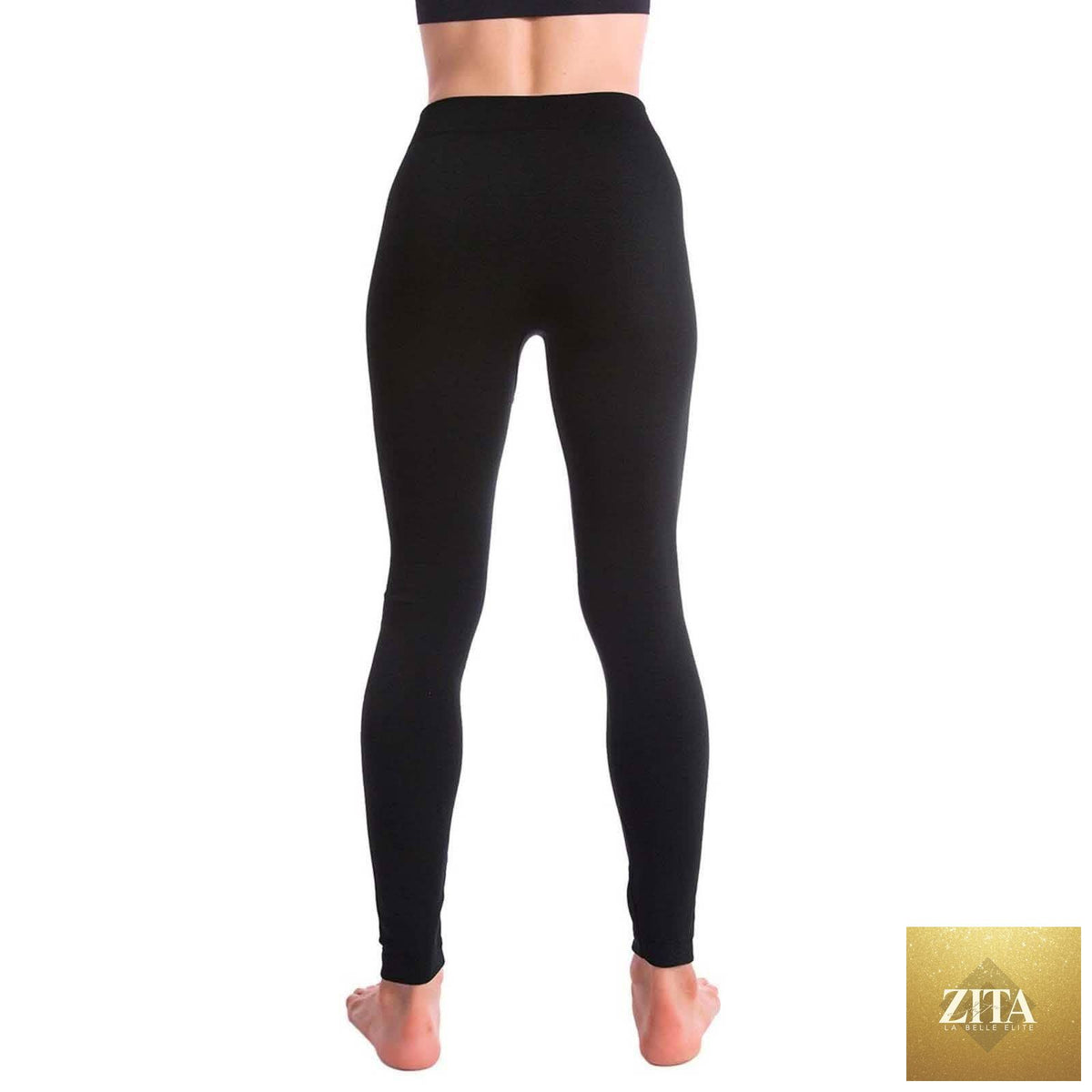 Five pairs of women's fleece-lined leggings from DailySale, soft and warm for cold weather, in a convenient five-pack.