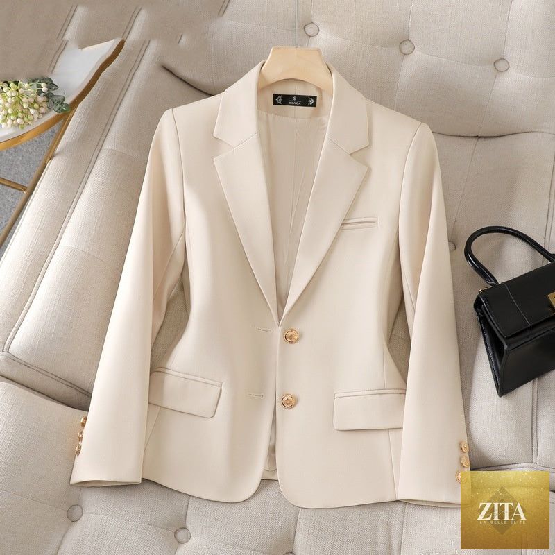Zita La Belle Elite professional women's formal suit with a tailored coat and overalls, suitable for office or business attire.