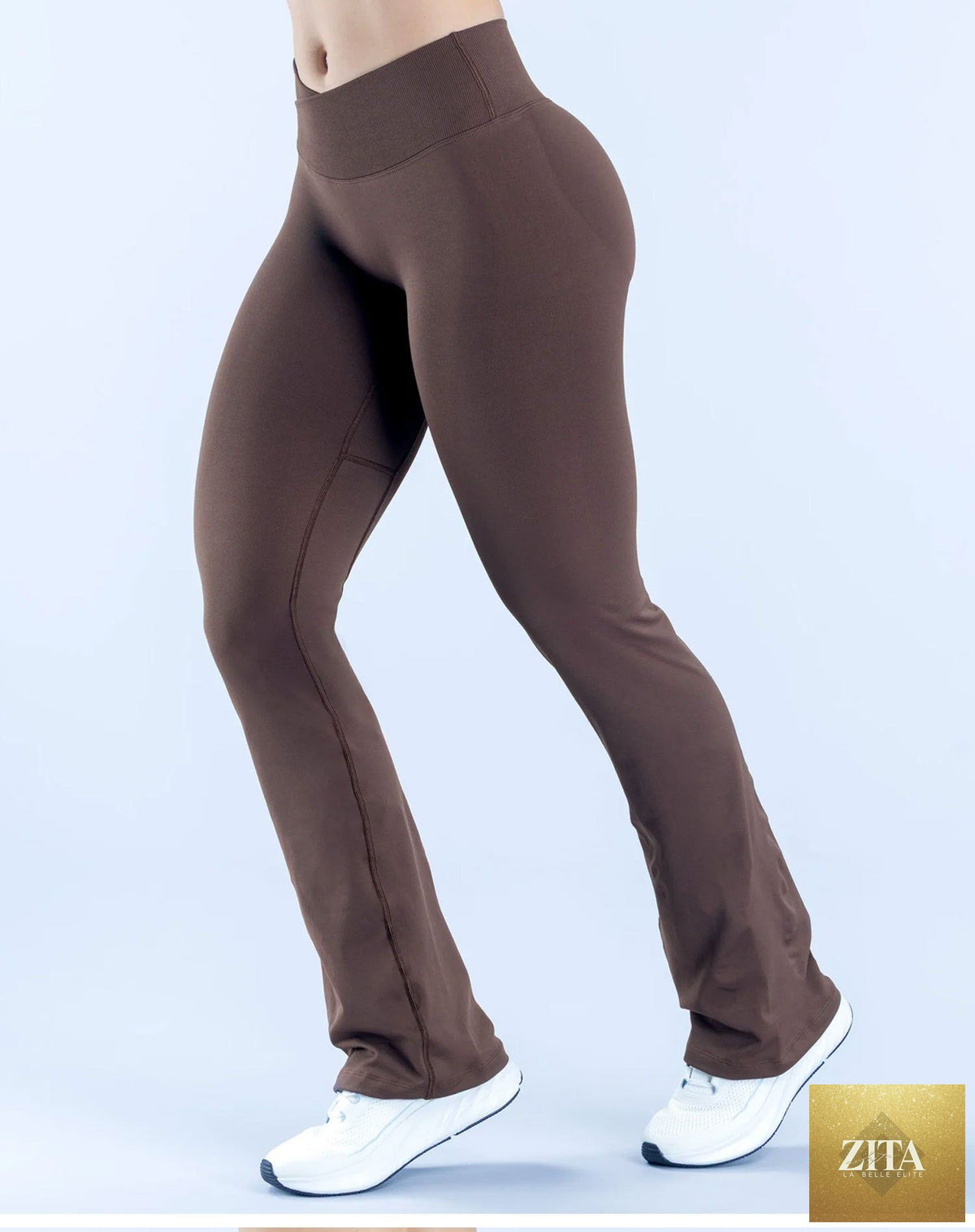 Minimalist form-fitting yoga pants for women in black, made by My Store, designed for comfort and style during workouts.