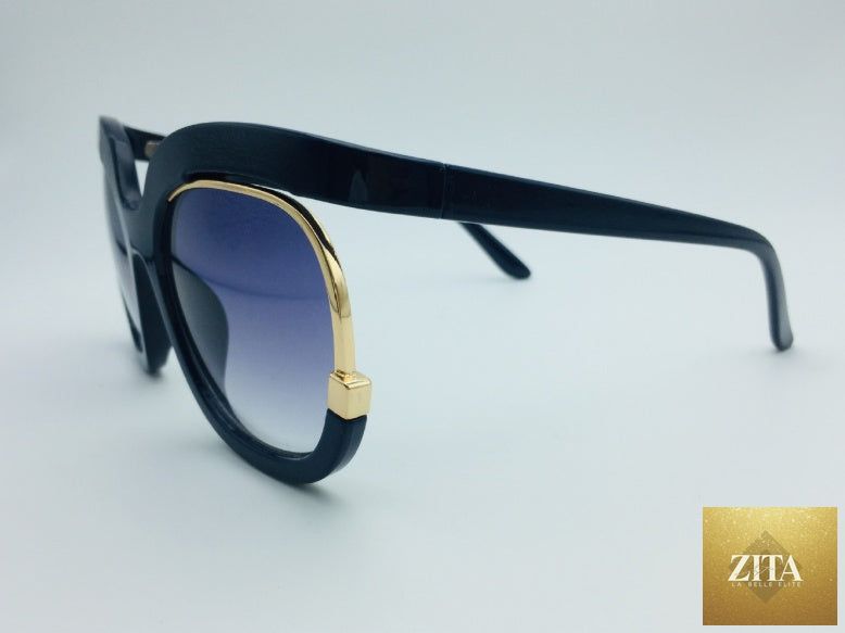 Cat Eye half-frame UV400 sunglasses for women by FitiqueFit, featuring fashionable eyewear with stylish design.