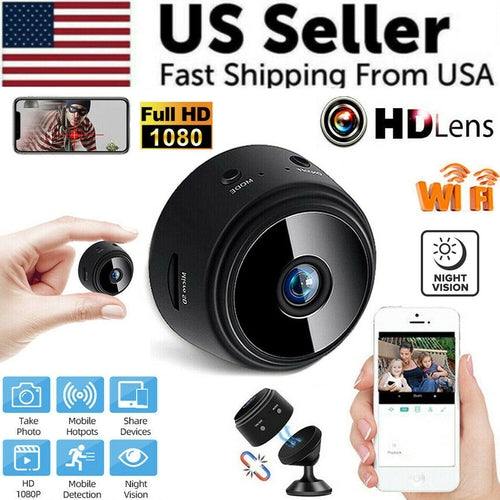 Mini Hidden Spy Nanny Camera Wireless Nanny Cam WiFi Home Security HD Puce Gaia