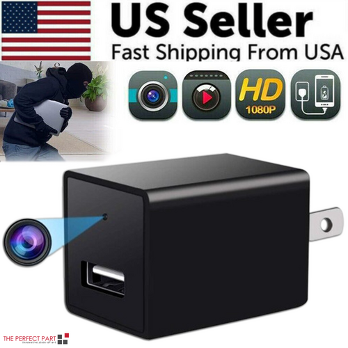 Mini Hidden Camera Home Security Nanny Cam Full HD 1080P DVR Night Puce Gaia
