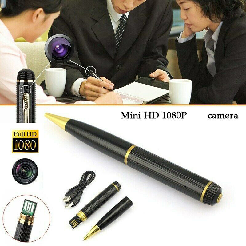 1080P HD Pocket Pen Camera Hidden Cam Mini Body Video Recorder DVR Puce Gaia