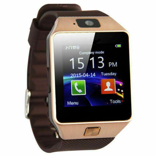 Bluetooth Smart Watch w/Camera Waterproof Phone Mate For Android Puce Gaia