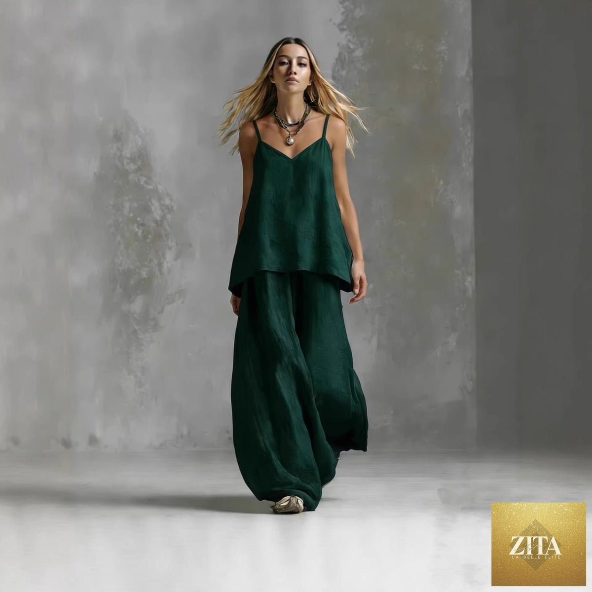 Women's off-shoulder sleeveless pantsuit by FitiqueFit, casual 2-piece set with elegant design and tailored fit, perfect for stylish occasions.