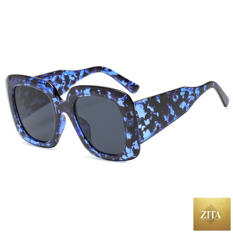Retro outdoor UV400 sunglasses by FitiqueFit in five bold color options, featuring classic frame design and tinted lenses.