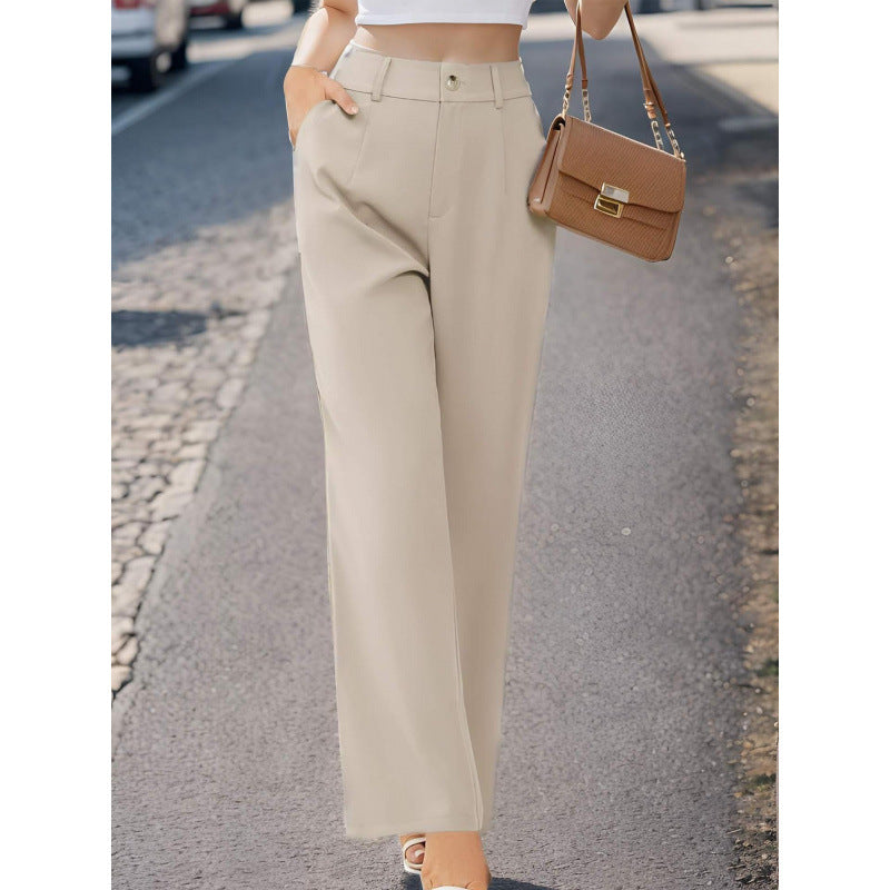 Elegant Womens Suit Pants With Pockets