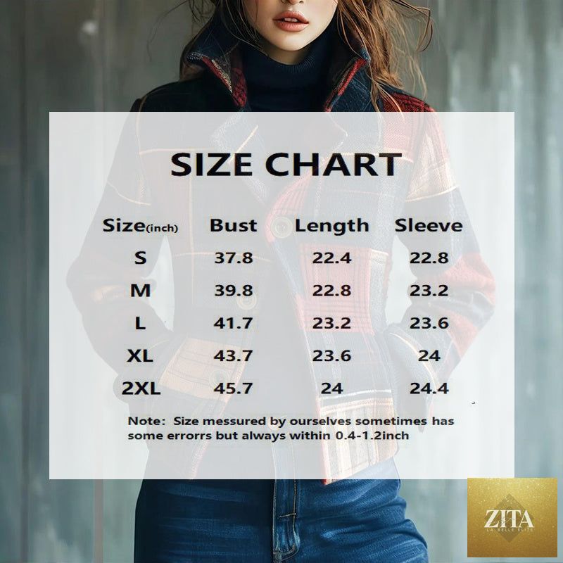 Vintage FitiqueFit women's blazer with stand collar, single-row buttons, tailored fit, stylish jacket for sophisticated look.