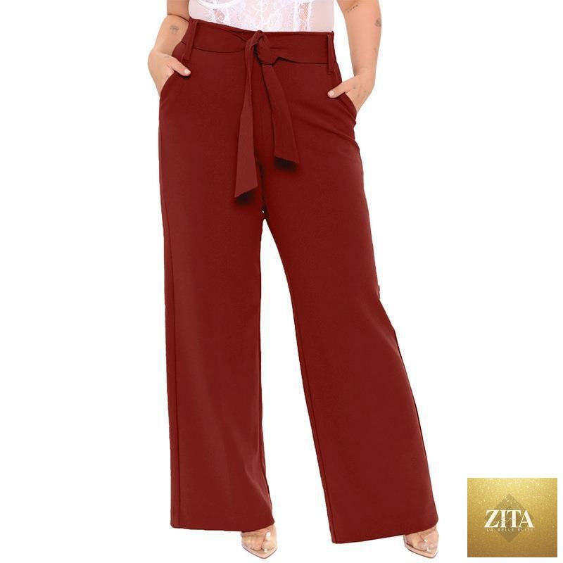 Women's solid-color casual pants from My Store, featuring a relaxed fit and simple design, perfect for everyday wear.