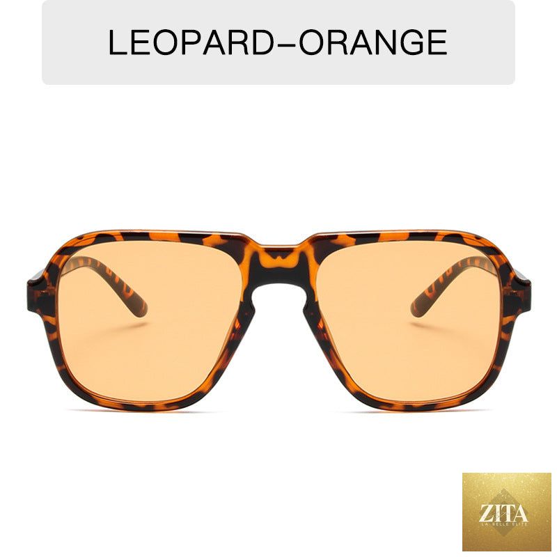 Vintage large rim sunglasses by FitiqueFit, stylish driving and fashion eyewear with bold frames and tinted lenses.