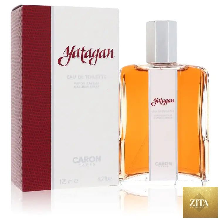Yatagan by Caron men's cologne bottle from Zita La Belle Elite, featuring elegant packaging and branding.