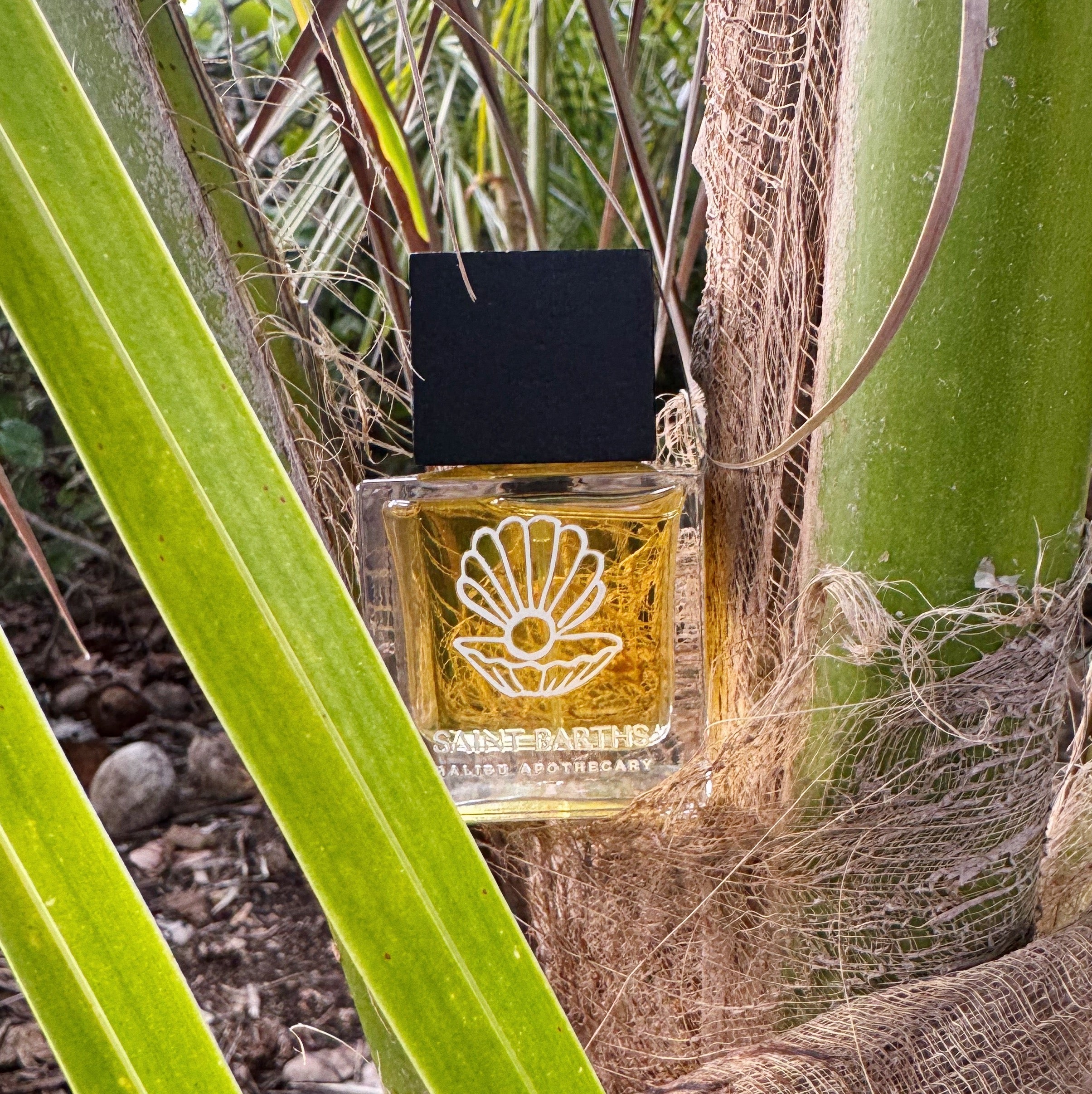 Malibu Apothecary 50mL roller parfum bottle of Eau de Parfum with a sleek design and clear fragrance liquid.
