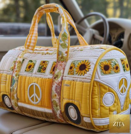 Social Buzz eSIMs short-distance tote quilted embroidery travel bag, multifunctional sports and fitness bag with ample storage.