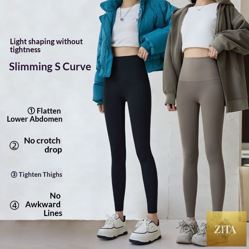 Women's shark print leggings by My Store, lightweight thin outerwear for spring and fall, featuring a comfortable and stylish design.