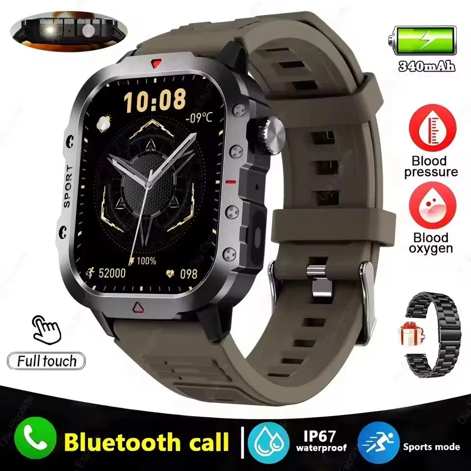 New GPS Sport Smart Watch Waterproof BT Call Militarygrade Outdoor Smartwatch IP67 for Men Women Fashion Business Smartbracelet
