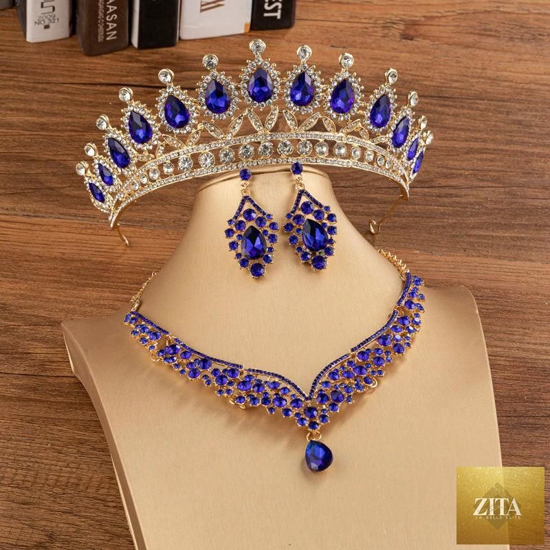 Elegant bridal crown with alloy and diamond details, featuring a fashionable wedding headdress designed for special occasions.