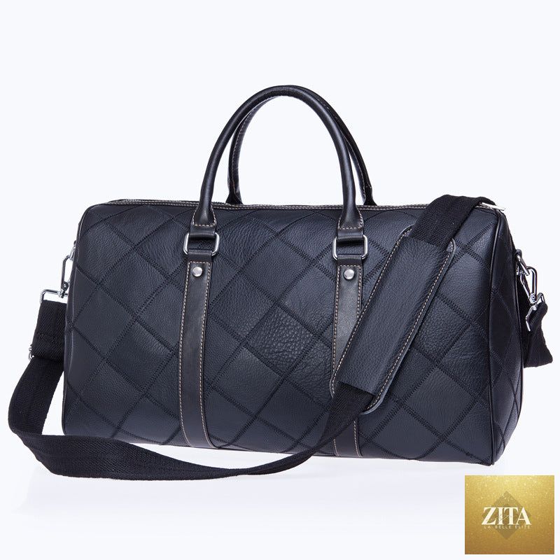 Large capacity men's travel bag by Social Buzz eSIMs, multifunctional outdoor travel bag with multiple compartments and sturdy handles.