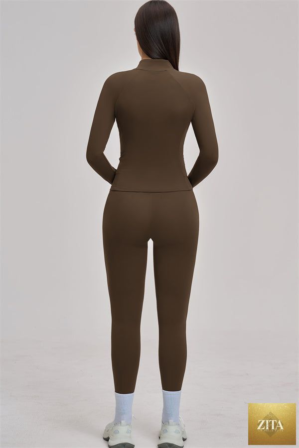 The Swoon Jacket Sports Bra Leggings 3-Piece Set