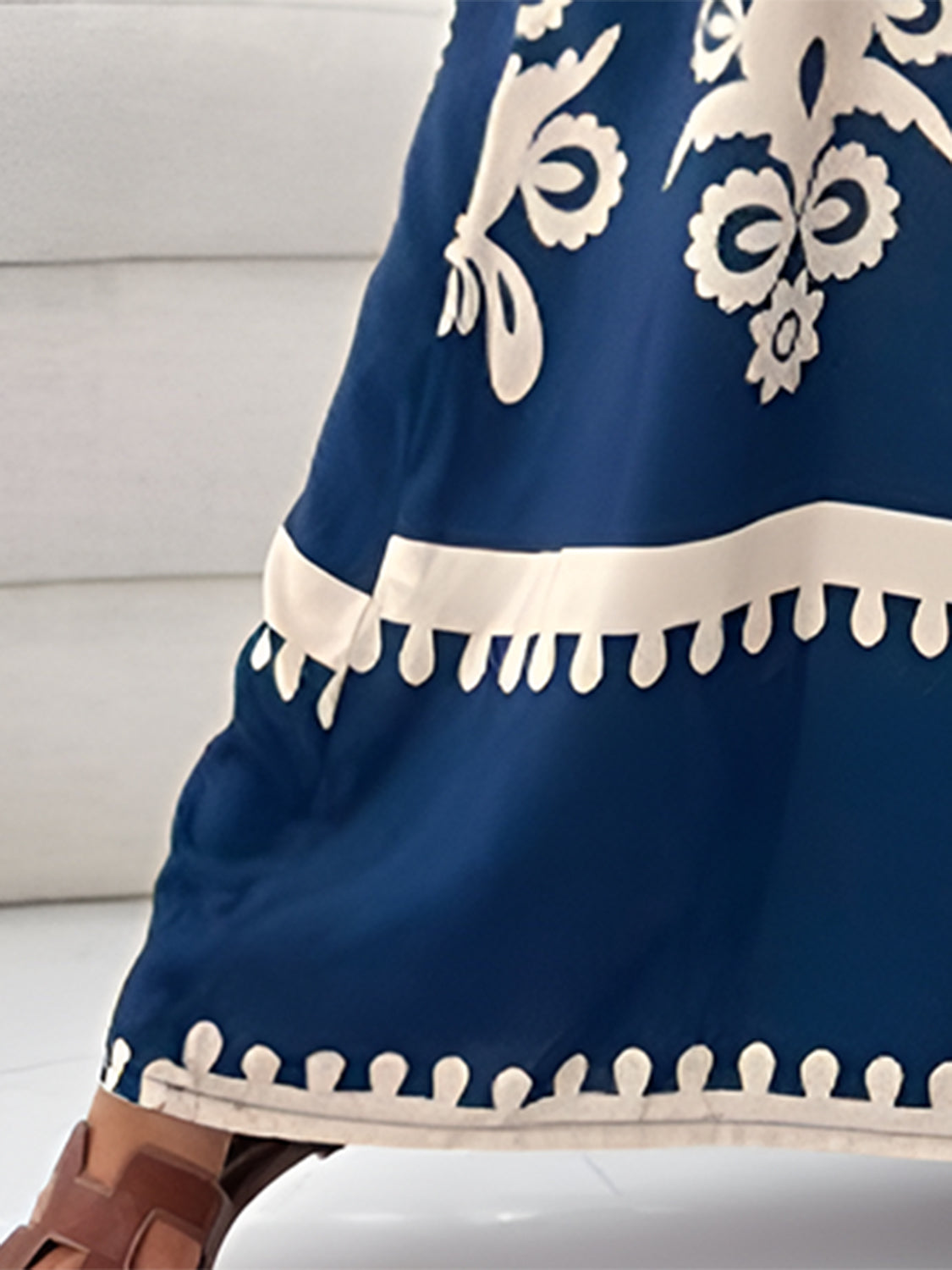 Elegant summer maxi dress for women with printed spaghetti straps, sleeveless design, by Stevvex, perfect for warm weather occasions.