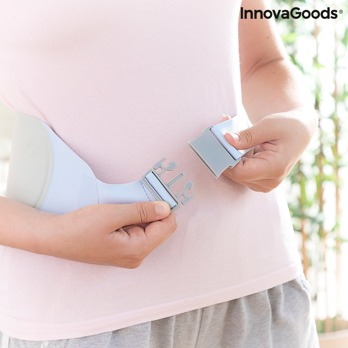 Rechargeable Wireless Massage and Heat Belt Beldisse InnovaGoods Bigbuy