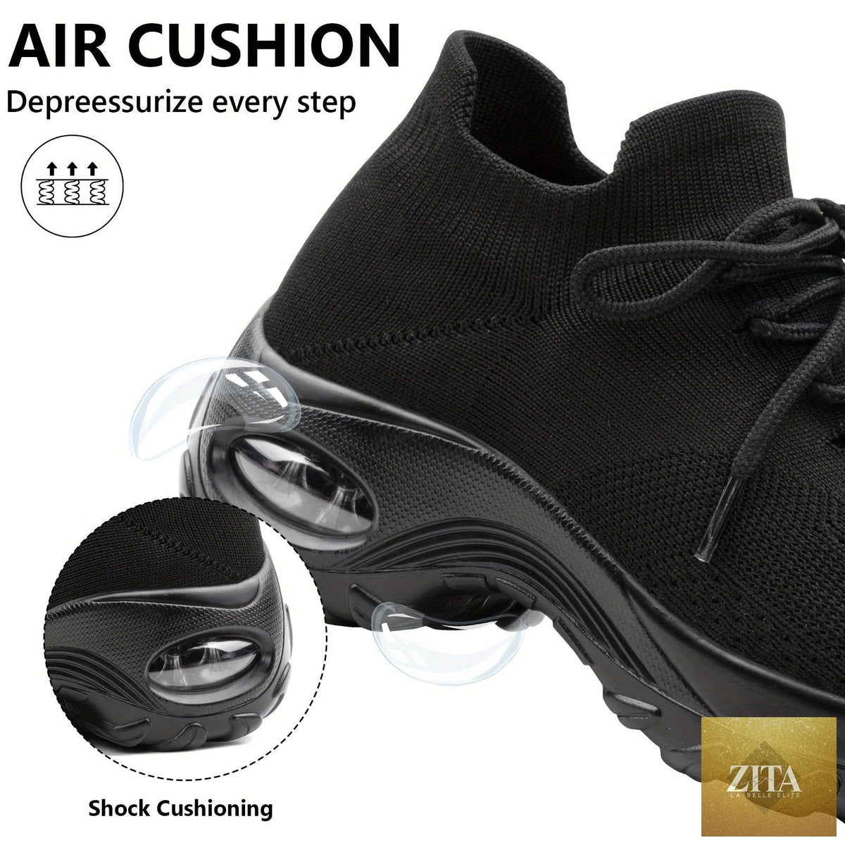 Women's lightweight cushioned breathable arch sneakers from Trendy Attic Store01 with comfortable, stylish design and supportive fit.