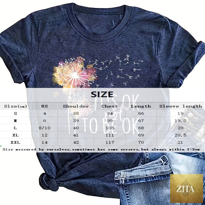 Women's Zita La Belle Elite short sleeve round neck summer casual T-shirt, lightweight and comfortable for everyday wear.
