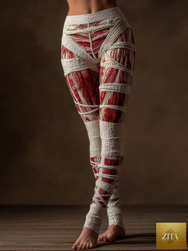Women’s casual loose-fitting 3D-printed pants in vibrant colors, showcasing the unique textured design and comfortable fit.