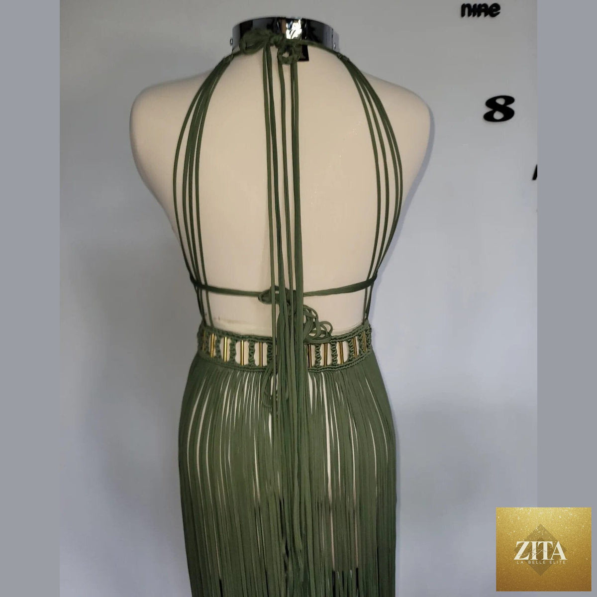 ALTYSAN COUTURE Artemis boho dress with flowing fabric and intricate patterns, perfect for beach parties, resorts, and festivals.