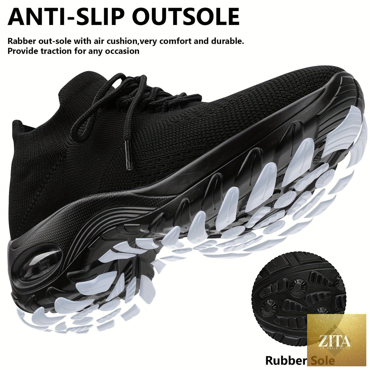 Women's lightweight cushioned breathable arch sneakers from Trendy Attic Store01, featuring comfortable design and sporty style.