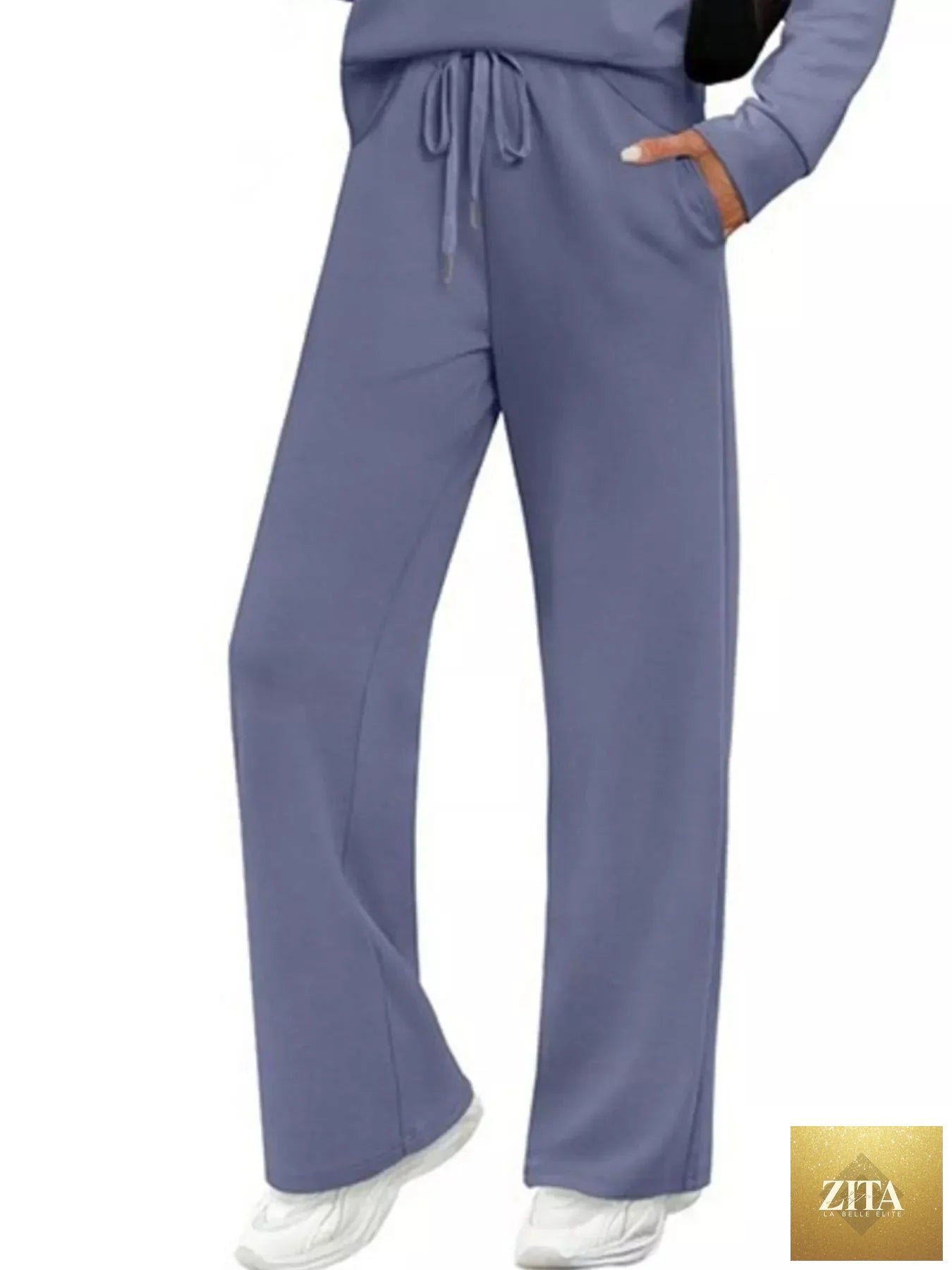 Full Size Long Sleeve Round Neck Top and Pants Set Plus Size