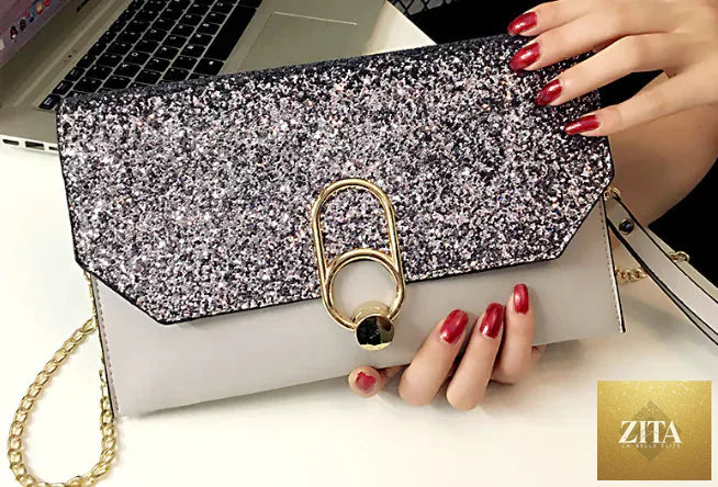 Elegant crocodile pattern women's handbag and crossbody purse in stylish design, featuring a trendy crocodile leather look.