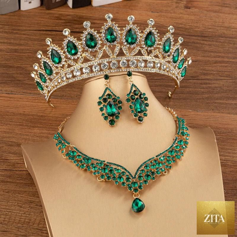 Elegant bridal crown with alloy and diamond details, featuring intricate floral design, perfect for wedding headdresses.