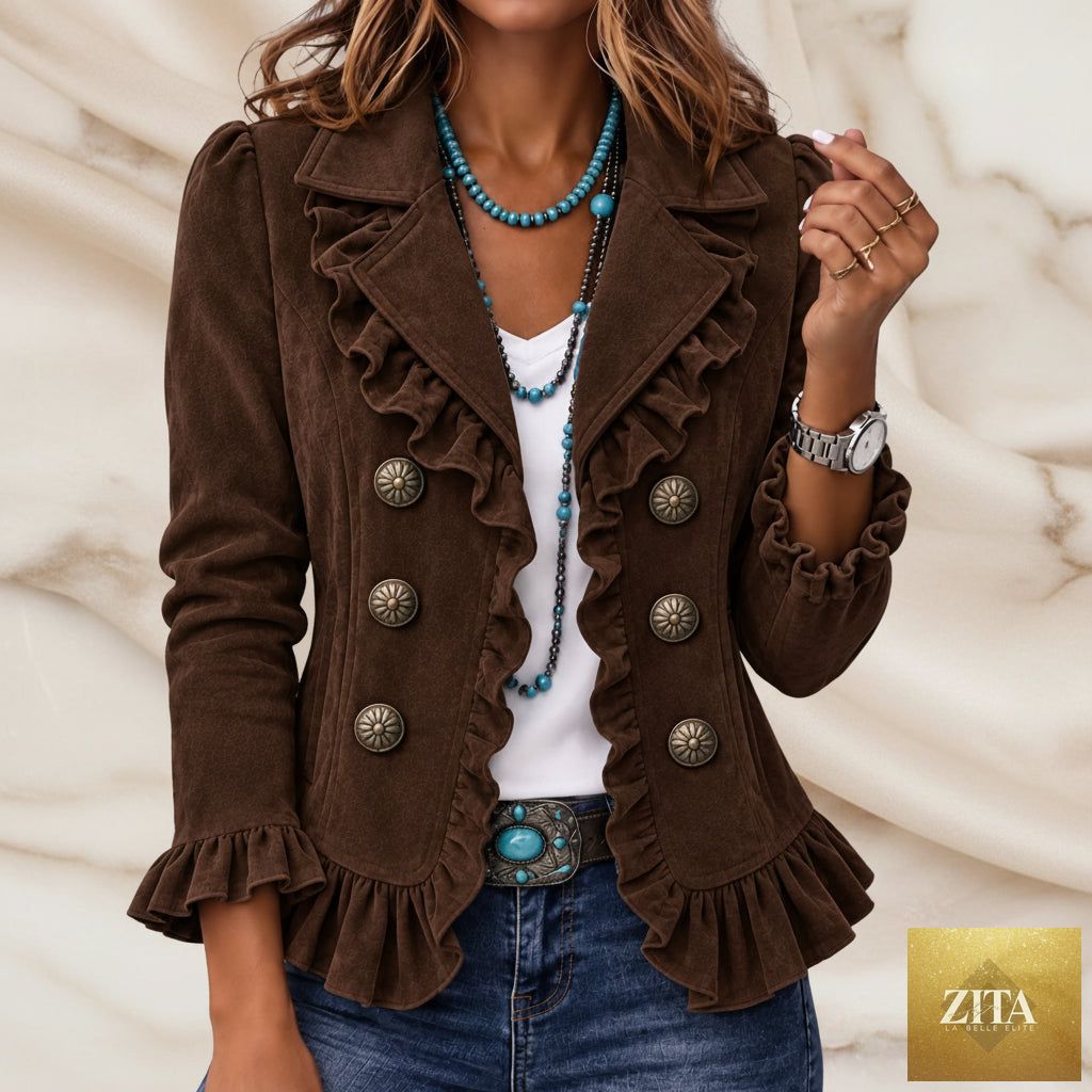 Women's Buttoned Long-Sleeve Cardigan Jacket