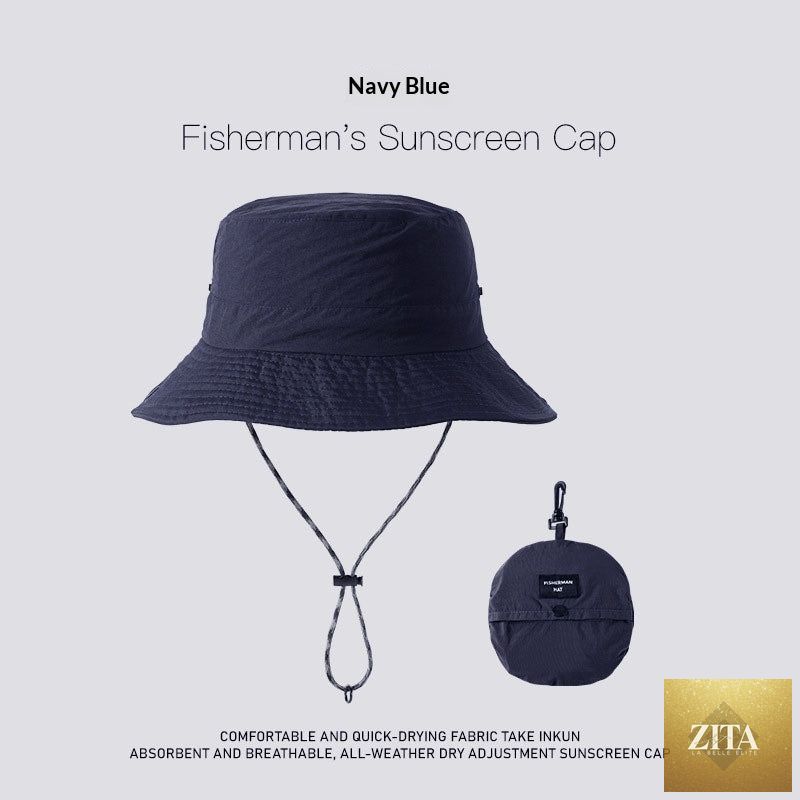 Zita La Belle Elite wide-brim UV protection nylon sun hat with breathable fabric, suitable for outdoor wear for women and men.