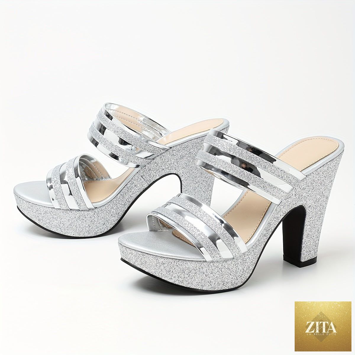 Women’s Elegant Comfort chunky heel shoes from Trendy Attic Store01, featuring a stylish and comfortable design.