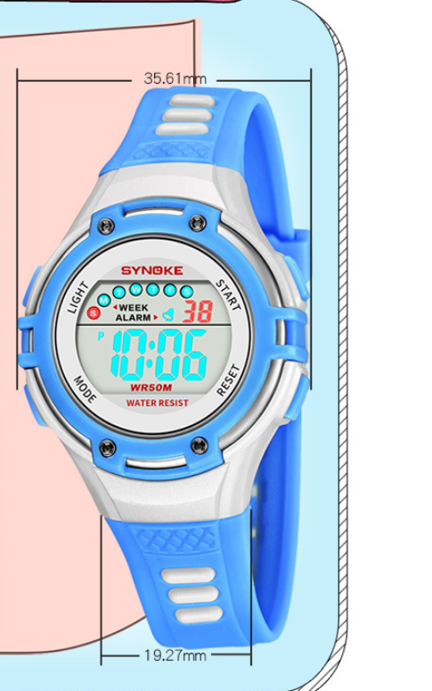 KIDZONE smart youth digital watch supplier bulk school athletic Harlequin Iolaus