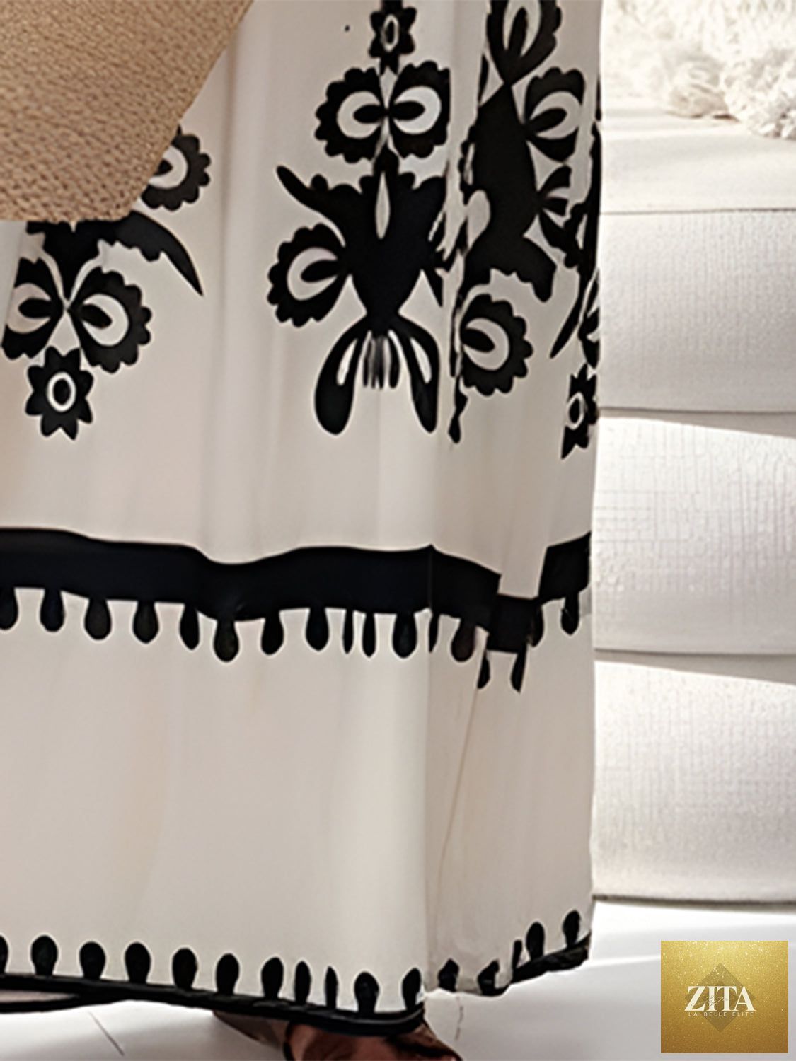 Stevvex women's sleeveless maxi dress with unique printed spaghetti straps, elegant summer dress flowing to ankle length.