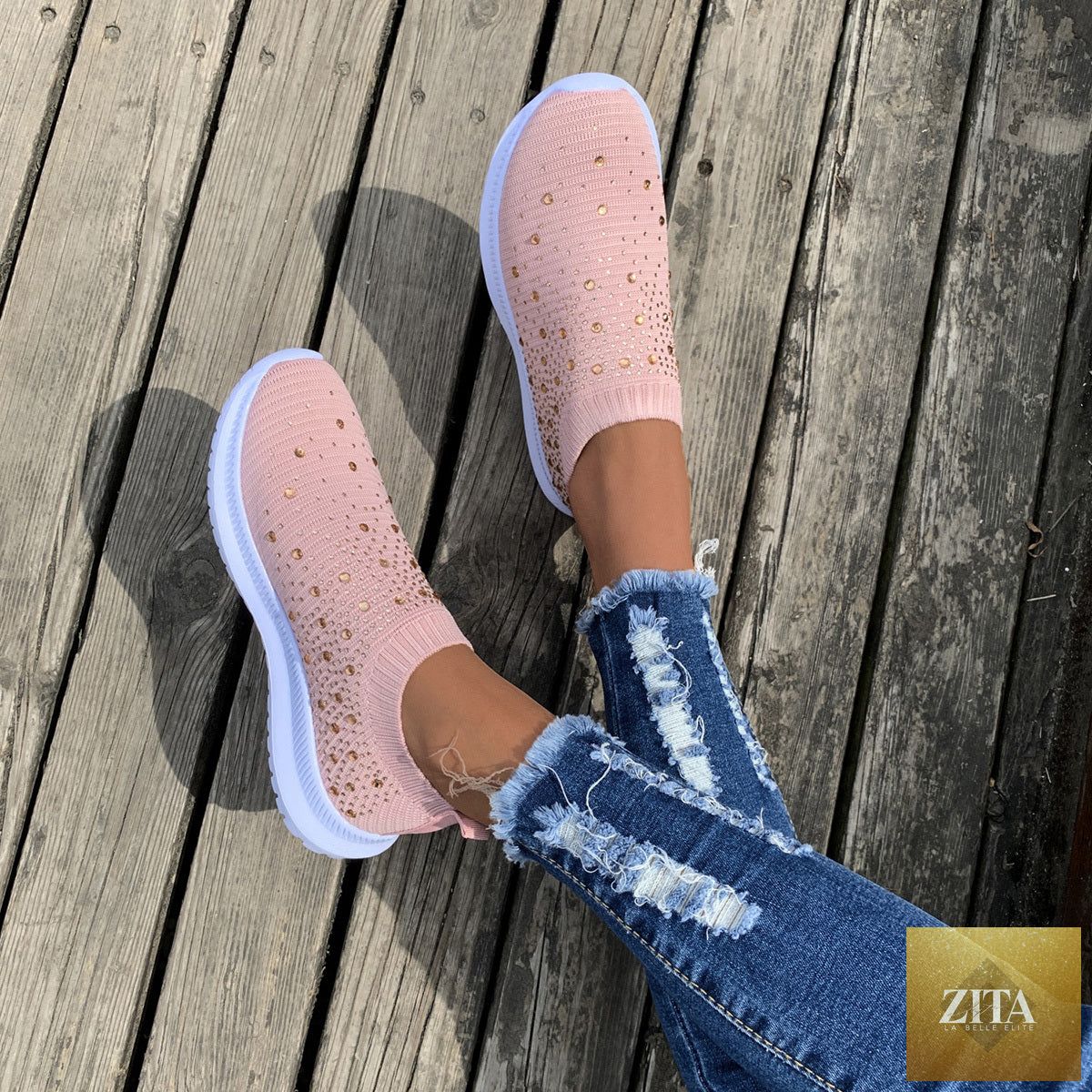 Women’s color block mesh platform sneakers with breathable design and stylish accents, perfect for casual wear.